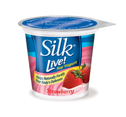 Silk Live! Soy Yogurt, Strawberry, 6 oz, 6 oz