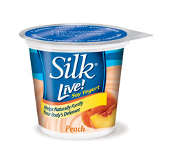 Silk Live! Soy Yogurt, Peach, 6 oz, 6 oz