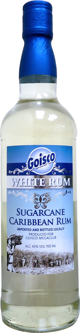 Goisco White Rum, Sugarcane Caribbean Rum, 700 ml