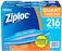 Ziploc Easy Open Tabs Quart Freezer Bags, 216 ct