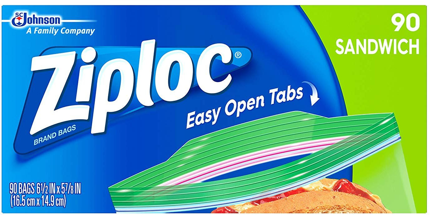 Ziploc Sandwich Bags, 90 ct