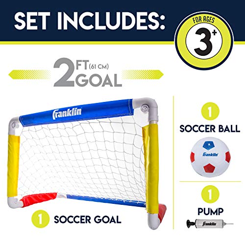 Franklin Sports Kids Mini Backyard/Indoor Goal Set , 24 inch