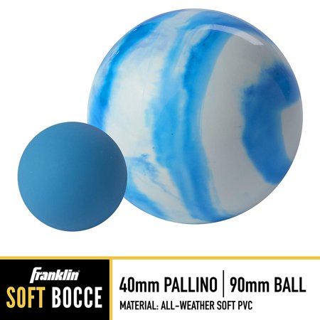 Franklin Sports 8-Ball All Weather Swirl Family Bocce Ball Set, Multi-Color , 8 pcs