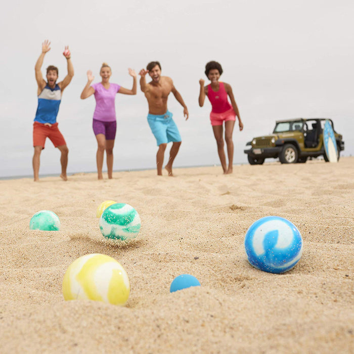 Franklin Sports 8-Ball All Weather Swirl Family Bocce Ball Set, Multi-Color , 8 pcs