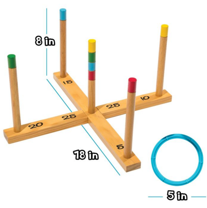 Franklin Sports Kids Ring Toss , 9 pcs