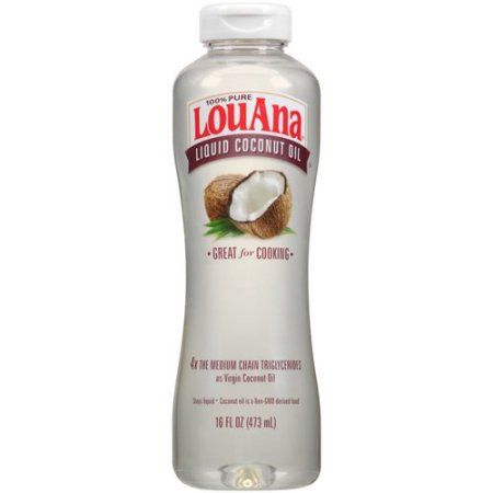 LouAna Liquid Coconut Oil, 100% Pure, 16 oz