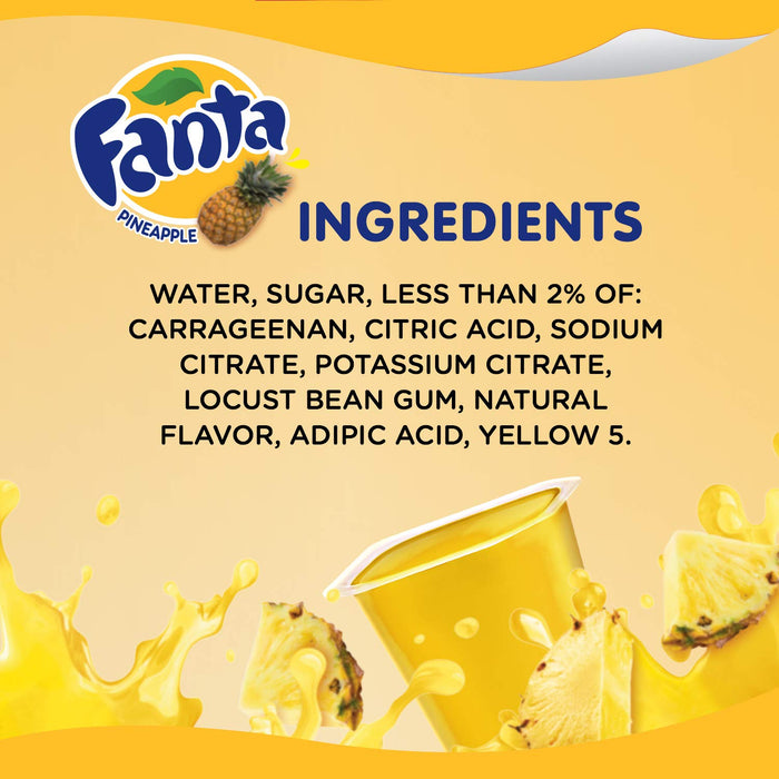 Snack Pack Fanta Pineapple Gel Cups , 6 ct