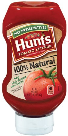 Hunt's 100% Natural Tomato Ketchup, 20 oz