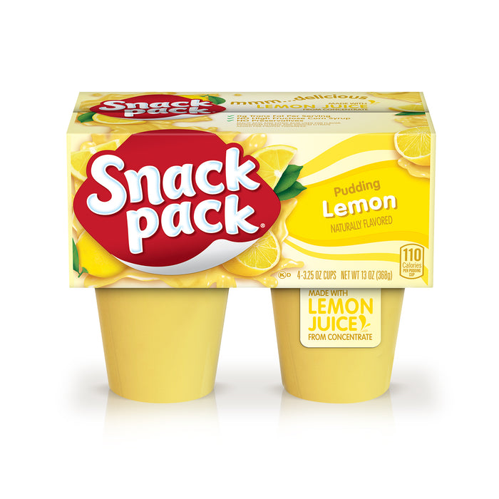 Snack Pack Lemon Pudding Cups, 4-Pack, 4 ct