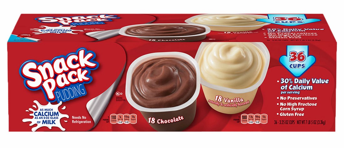 Snack Pack Variety Pudding Cups, 36 x 3.25 oz