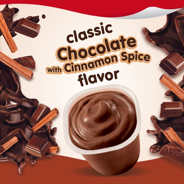 Snack Pack Chocolate With Cinnamon Spice Pudding Cups , 4 ct