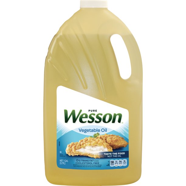 Wesson Pure Natural & Cholesterol Free Vegetable Oil , 1 gl