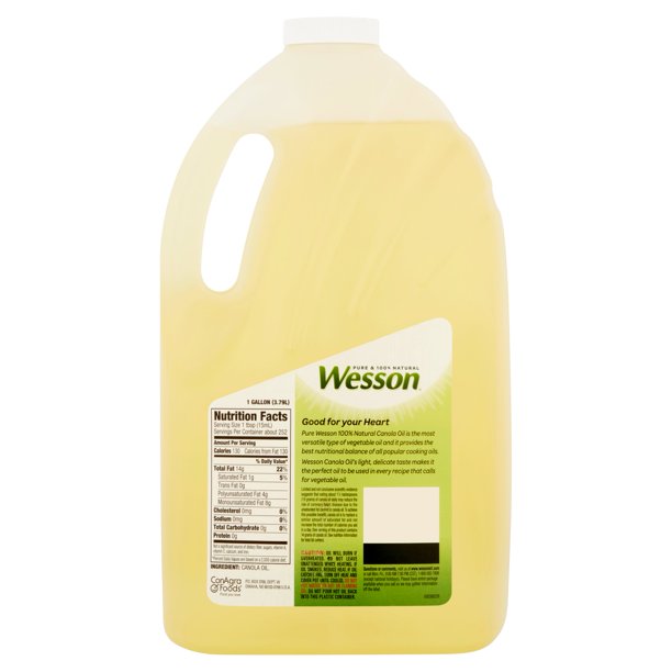 Wesson Pure Canola Oil , 1 gl