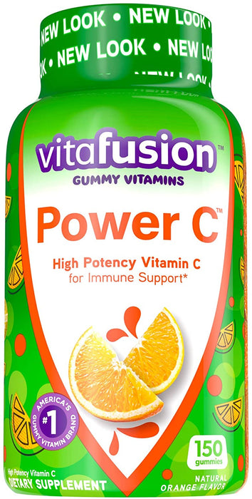 Vitafusion Power C Chewable Gummy Vitamin, Orange Flavor, 150 ct