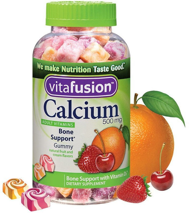 Vitafusion Value 2-Pack Calcium Gummy Vitamins, 500 mg, 2 x 100 ct