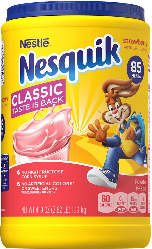 Nesquick Strawberry Powder Beverage Mix, 41.9 oz