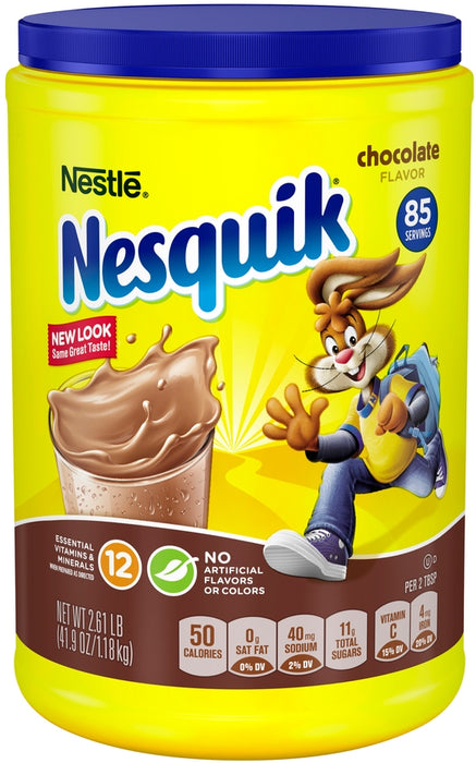 Nestle Nesquik Chocolate Flavored Powder Mix, 2.61 lbs