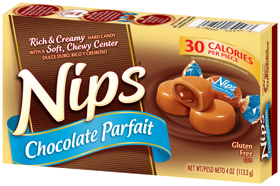 Nips Chocolate Parfait Rich & Creamy Hard Candy, Gluten Free, 4 oz