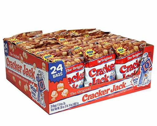 Cracker Jack The Original Caramel Coated Popcorn & Peanuts Bags, 24 ct