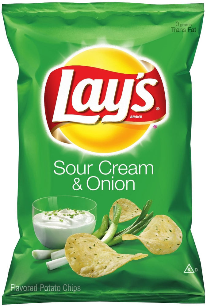 Lay's Sour Cream & Onion Flavored Potato Chips, 6.5 oz — Goisco.com