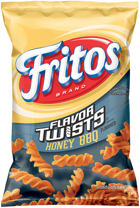 Fritos Flavor Twists Honey BBQ Flavored Corn Snacks, 10 oz