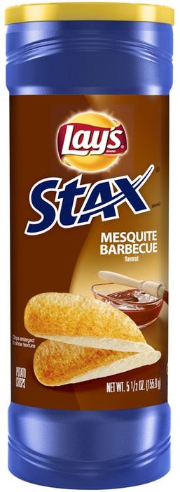 Lay's Stax Potato Chips, Mesquite BBQ, 156 gr