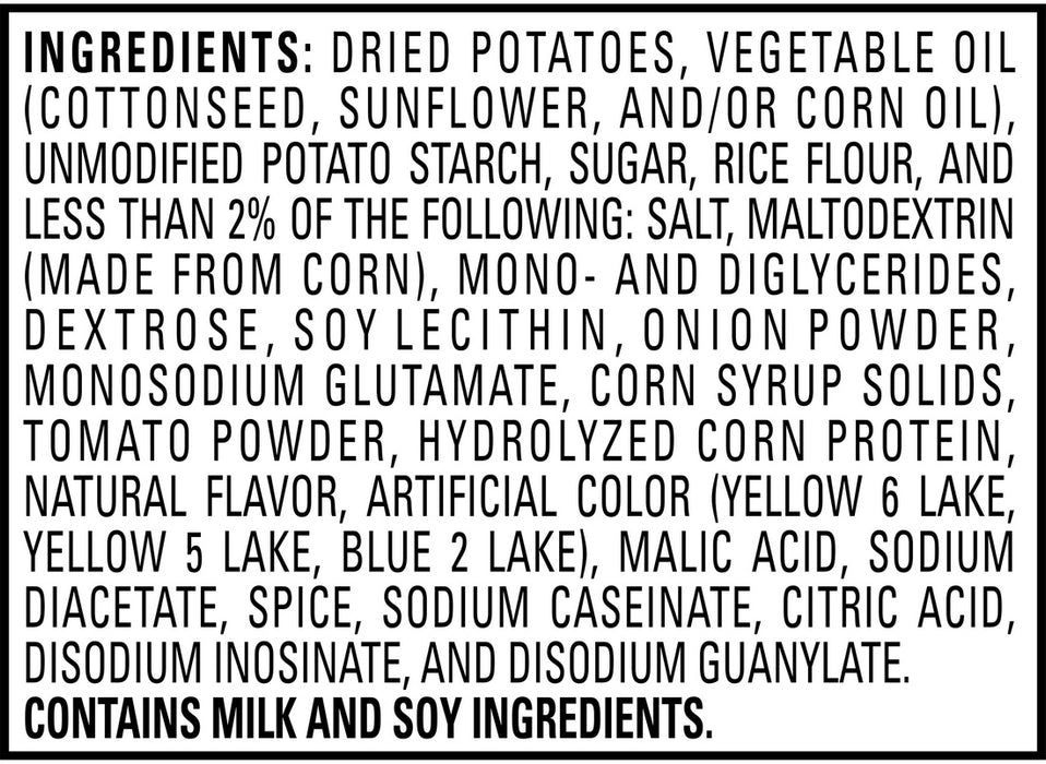 Lay's Stax Potato Chips, Mesquite BBQ, 156 gr