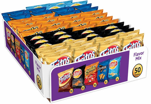 Frito Lay Flavor Mix, Variety Pack, 50 x 1 oz