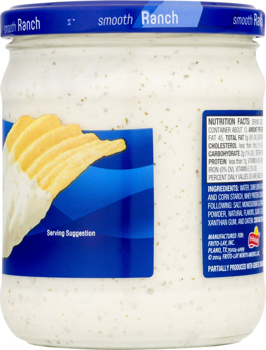 Lay's Smooth Ranch Dip, 15 oz