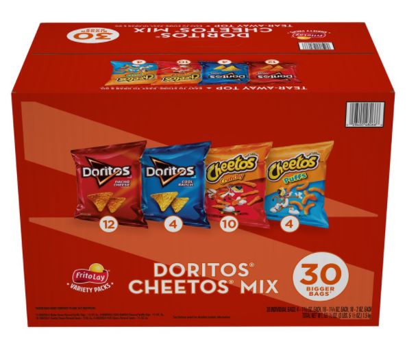 Frito Lay Doritos & Cheetos Mix, 30 ct