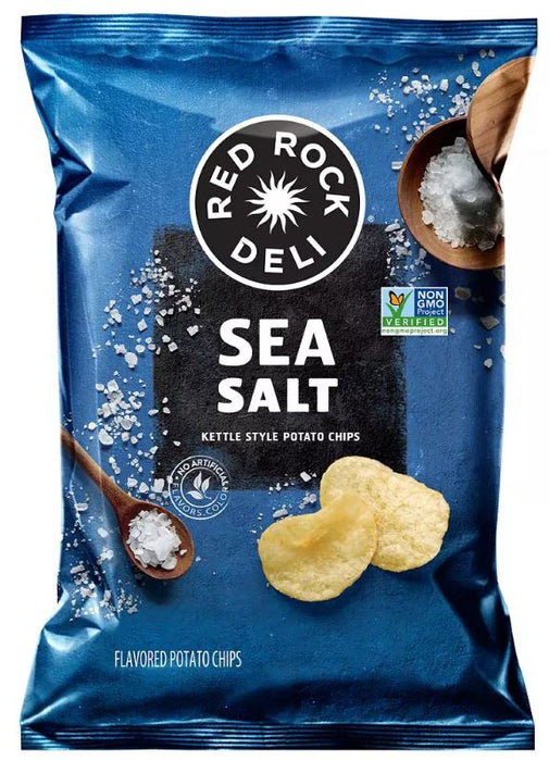 Red Rock Deli Sea Salt Potato Chips, 22 oz