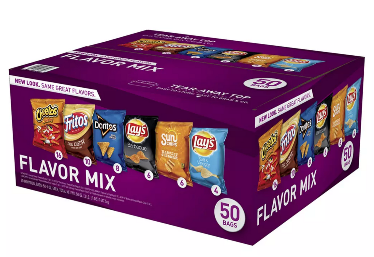 Frito-Lay Flavor Mix Chips, Variety Pack, 50 ct — Goisco.com