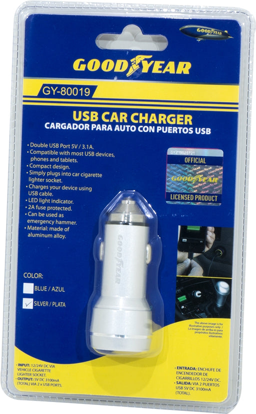 Goodyear Dual USB Car Charger, 1 ct