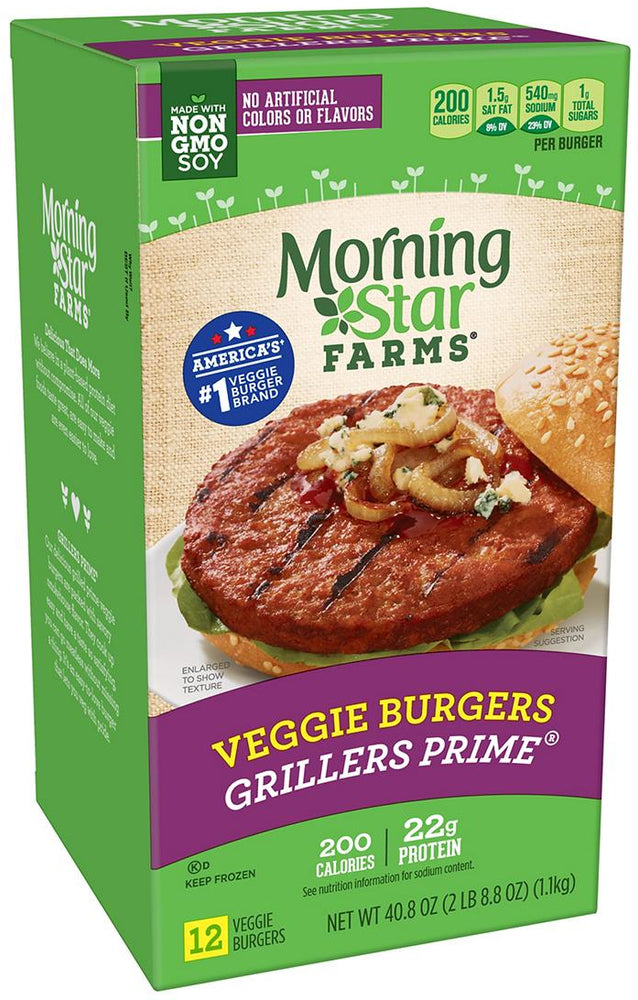 Morning Star Farms Veggie Burgers Grillers Prime, 12 ct