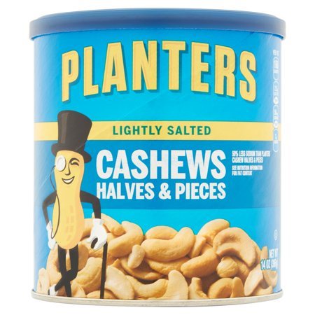 Planters Cashews Halves & Pieces, Lightly Salted, 14 oz