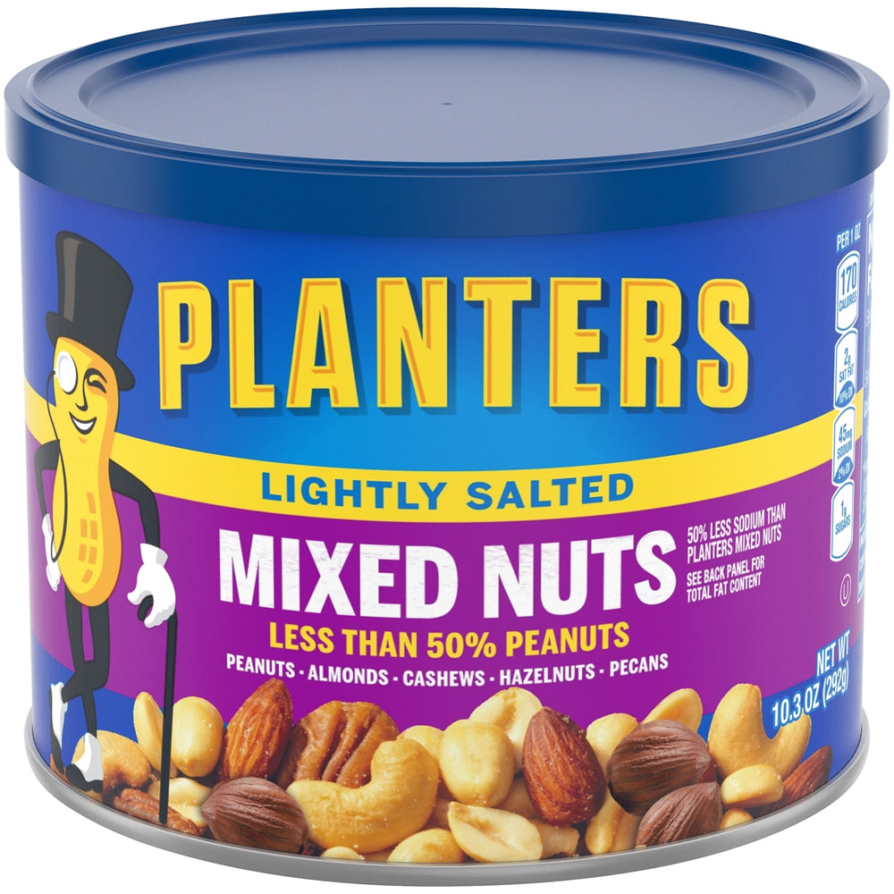 Planters Lightly Salted Mixed Nuts Can, 292 gr (10.3 oz)