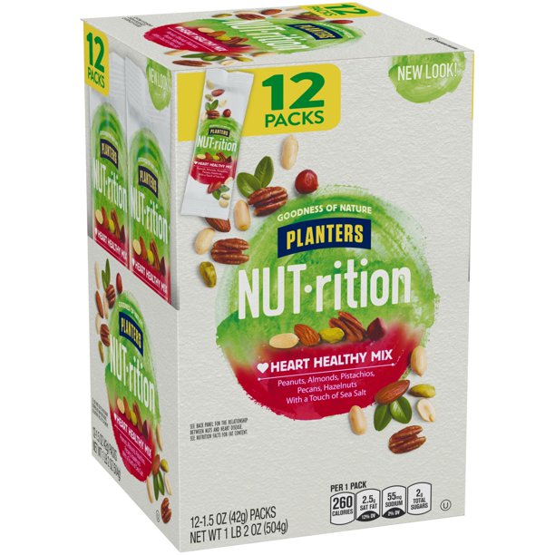Planters Nutrition Heart Healthy Mix , 12 x 1.5 oz