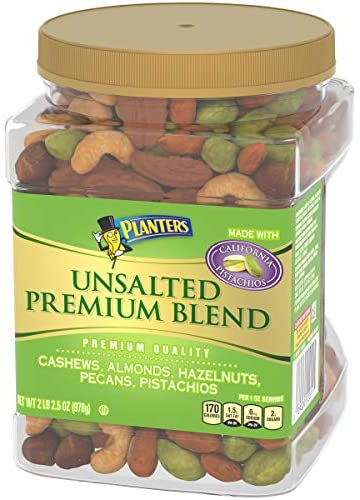 Planters Unsalted Premium Blend Mixed Nuts , 978 g