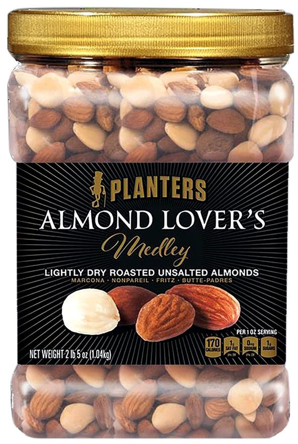 Planters Unsalted Almond Lover's Medley, 1.04 kg —