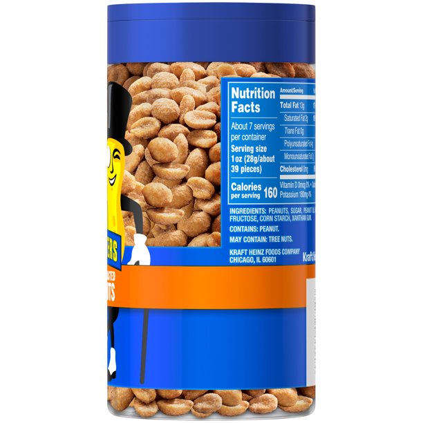 Planters Pop & Pour Honey Roasted Peanuts , 7 oz