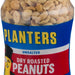 Planters Unsalted Dry Roasted Peanuts, Heart Healthy, 12.5 oz