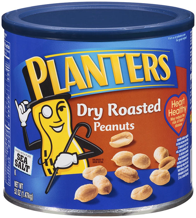 Planters Dry Roasted Peanuts, with Sea Salt, 52 oz (1.47 kg)