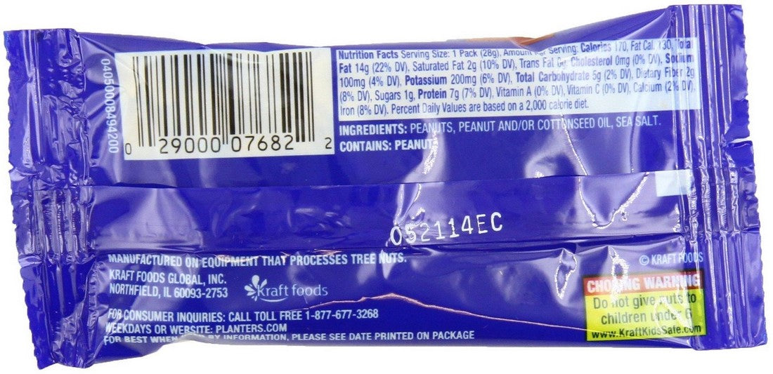 Planters Salted Peanuts 24-Pack , 24 x 1oz