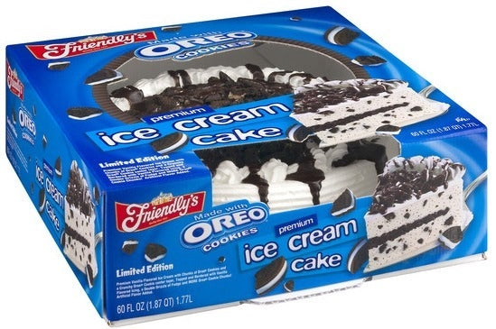 Friendly's Premium Oreo Cookies Ice Cream Cake , 60 oz