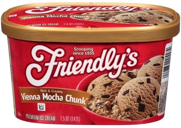 Friendly's Vienna Mocha Chunk Ice Cream, 48 oz