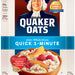 Quaker Oats, Quick 1-minute, 100% Whole Grain Oats, 2 bags - 5 lbs