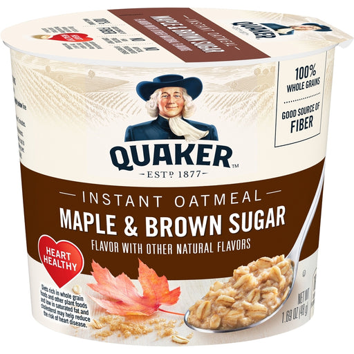Quaker Instant Oatmeal Express Cup, Maple & Brown Sugar, 48 gr (1.69 oz)