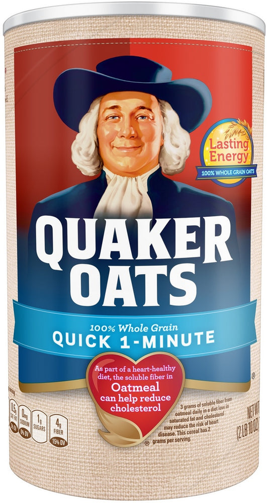 Quaker Oats Quick 1-Minute 100% Whole Grain, 42 oz