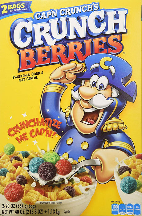 Cap'n Crunch Berries Cereal, 40 oz