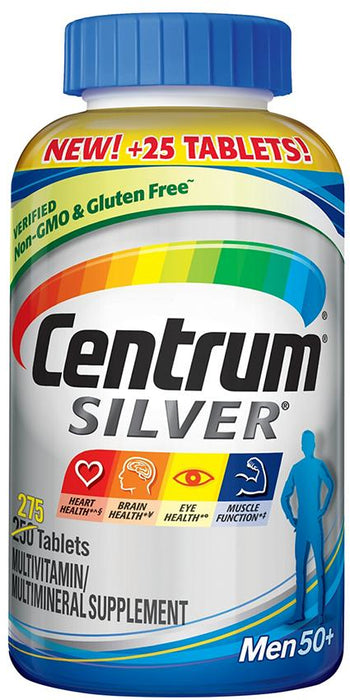Centrum Silver Men's Multivitamin And Multiminieral Supplement Tablets, 275 ct
